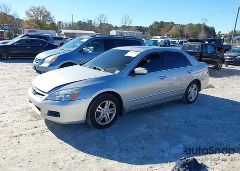 2007 Honda Accord 2.4 Ex из США, поврежденный, VIN 1HGCM56767A001470